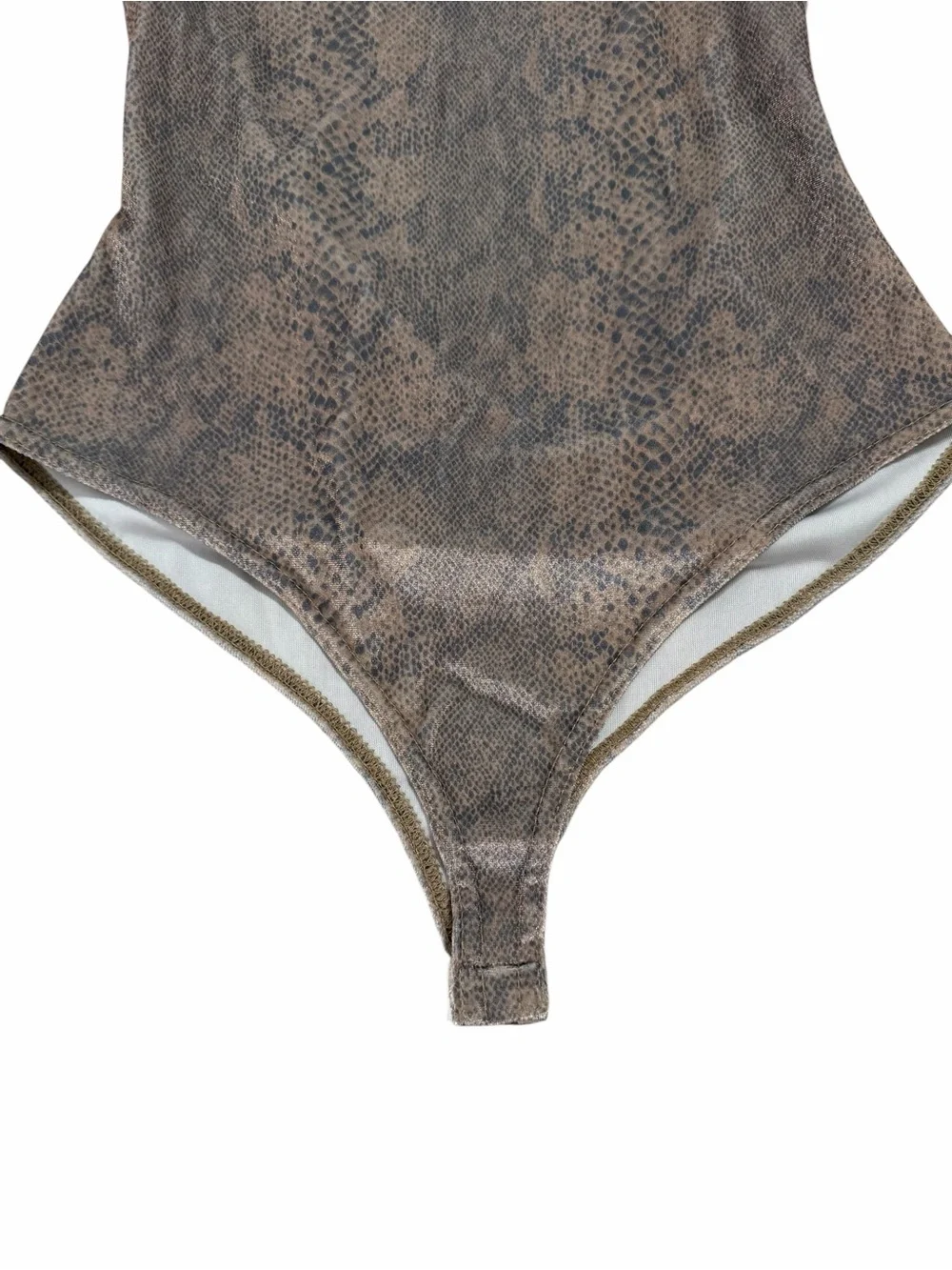 Spirithoods Snakeskin Velvet Bodysuit Size M - Picture 5 of 13